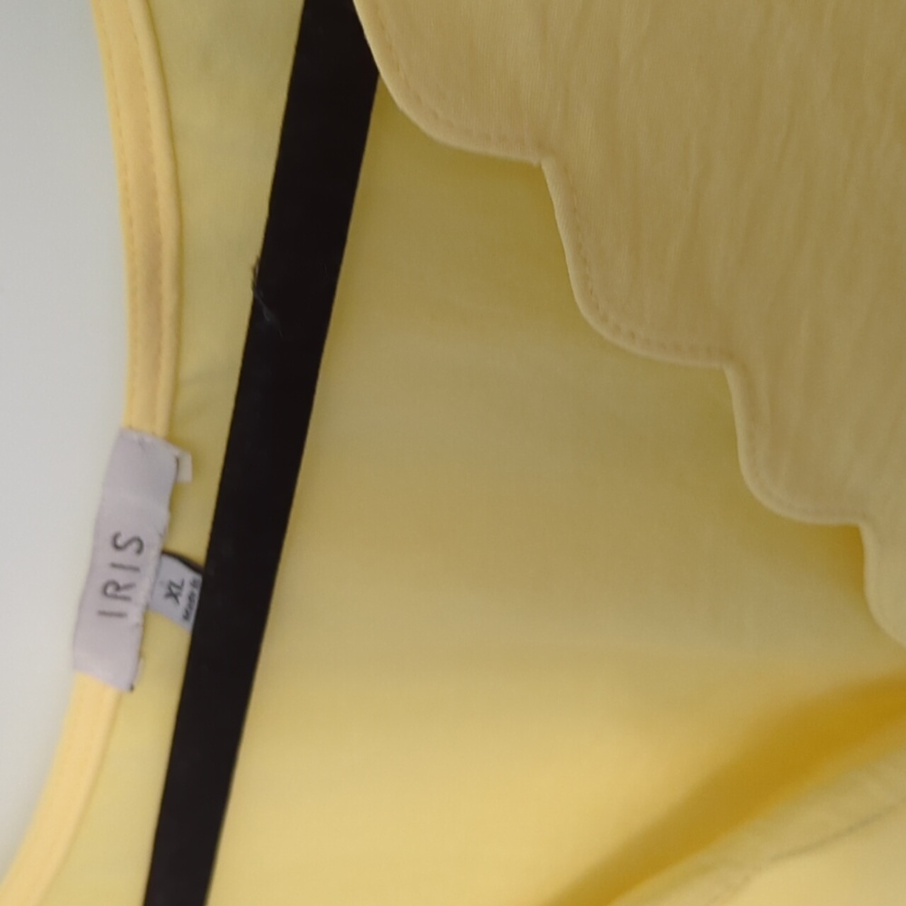 Iris Yellow Ruffle Top - Picture 2 of 4